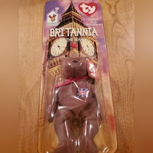 TY McDonalds Teenie Beanie Britannia the Bear 1997 RETIRED